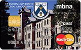 Brandon University Rewards Platinum Plus MasterCard issued by MBNA