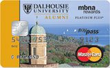 Learn more about Dalhousie University Rewards Platinum Plus MasterCard issued by MBNA