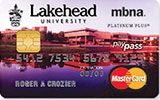 Learn more about Lakehead University Rewards Platinum Plus MasterCard issued by MBNA