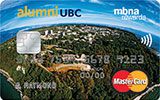 University of British Columbia Rewards Platinum Plus MasterCard issued by MBNA