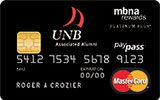 University of New Brunswick Rewards Platinum Plus MasterCard issued by MBNA