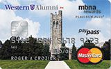 Western University Rewards Platinum Plus MasterCard issued by MBNA