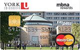 York University Rewards Platinum Plus MasterCard issued by MBNA