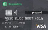 Desjardins Prepaid Visa issued by Desjardins