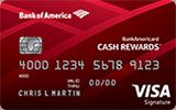BankAmericard Cash Rewards issued by Bank of America