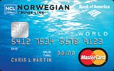 Norwegian Cruise Line World MasterCard Credit Card issued by Bank of America