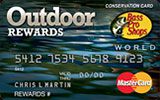 Bass Pro Shops Outdoor Rewards MasterCard Credit Card issued by Bank of America