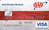 AAA Member Rewards Visa Signature Credit Card issued by Bank of America