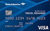 BankAmericard Travel Rewards Credit Card for Students issued by Bank of America