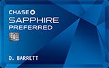 Chase Sapphire Preferred Card  issued by Chase Bank