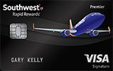 Southwest Airlines Rapid Rewards Premier Card issued by Chase Bank