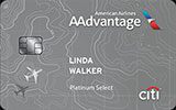 AAdvantage Platinum Select MasterCard issued by Citi Bank