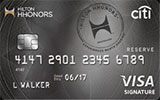 Citi Hilton HHonors Reserve Card issued by Citi Bank