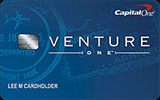 VentureOne Visa Signature credit card from Capital One issued by Capital One