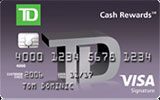 TD Cash Rewards Visa Credit Card issued by TD Bank