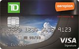 TD Aeroplan Visa Credit Card issued by TD Bank