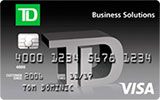 TD Business Solutions Visa Credit Card issued by TD Bank