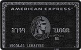 American Express Centurion Card issued by American Express