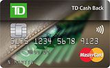 TD Cash Back MasterCard Card issued by TD Canada Trust