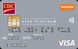 CIBC Aero Platinum Visa Card issued by CIBC